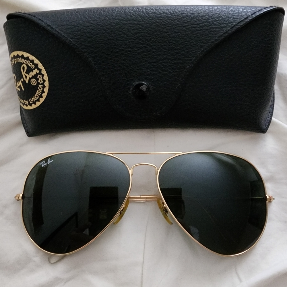 Rayban Large Metal Aviator Sunglasses